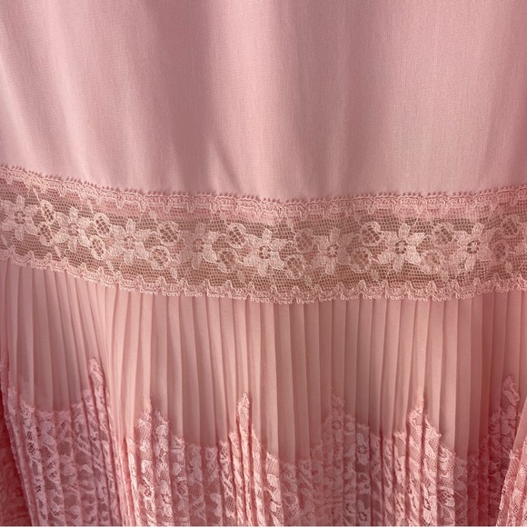 Vintage Van Raalte Light Pink Nylon Half Slip Lace Trim Small Coquette Fairycore - Picture 6 of 8